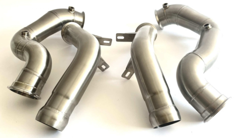 mercedes e63 w213 catted and catless downpipes